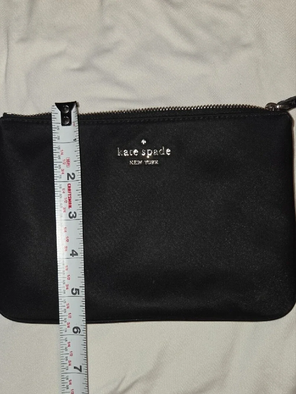 kate spade black wristlet pouch with strap